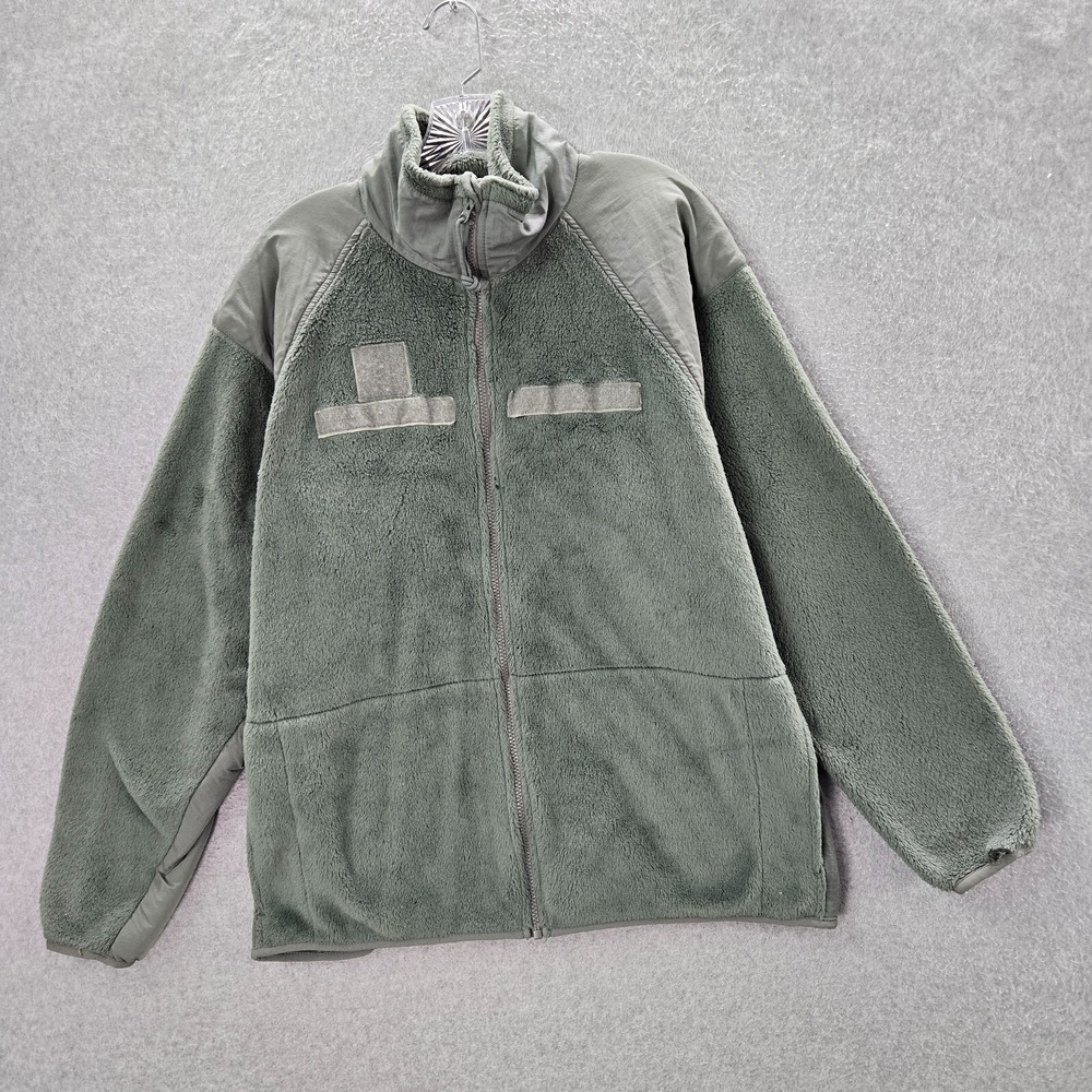 Gen III Peckham Men Jacket Large Green Full Zip Fleece Mock Neck Lined READ